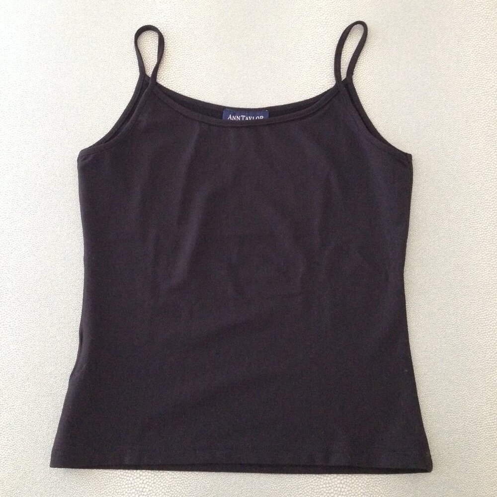 Ann Taylor black stretch camisole New Condition
